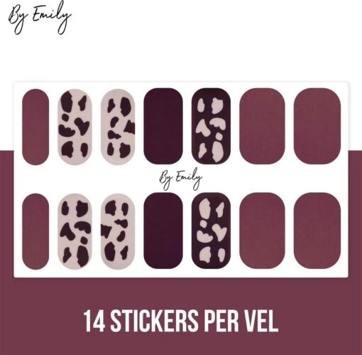 Nagel Wrap - Cowly Red | 14 Stickers Per Vel | Nail Wrap | Nail Art | Trendy | Design | Nagellakvrij | Eenvoudig | Nagel Art | Nagel Wrap | Nagel Stickers | Folie | Zelfklevend | Sjablonen -Bekende Cosmetica Winkel 1200x1173 9