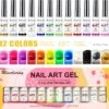 Nail Art Gel - Fine Liner Gel - 12 Stuks - UV/LED Gel - Gellak - Nagel Gellak - UV/LED Lamp - UV/LED Nageldroger - Gelnagels - Nepnagels - Acrylnagels - Tekenpenseel Nagels - Professioneel - Hoge Kwaliteit -Bekende Cosmetica Winkel 1200x1177