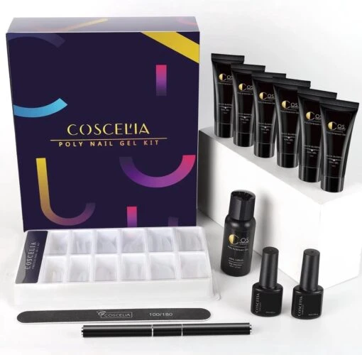 COSCELIA Extenstion Kit | Polygel Nagels | Gelnagels | Nepnagels | Gellak Set | UV Gel | Nail Art Pakket | Buildergel | Starterset | Makkelijk En Snelle Set -Bekende Cosmetica Winkel 1200x1177 13