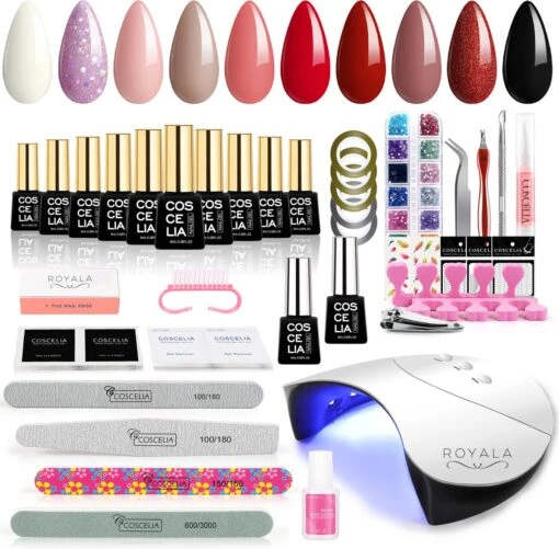 Royala D6 Gellak - Gellak Starterspakket 10 Kleuren - Gellak - Gellak Set - UV LED Lamp 36W - Manicure - Nagellak - Nail Art - 10 Kleuren Gel Polish - Nagellakset - Gellakset -Bekende Cosmetica Winkel 1200x1179 1