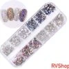 Nagel Decoratie Set - 12 Verschillende Vormen - 3D Glitter Nagel - Nagels - Decoratie - Bling Bling - Zilver - Parelmoer - Gratis Verzending - Nagelset - Nagelstickers - Diamant - Nagel Decoratie - Nail Art -Bekende Cosmetica Winkel 1200x1179 5