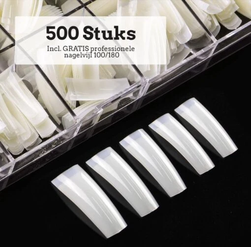 Nagel Tips Eldur - Kunstnagel Set 500 Stuks Wit - Acryl En Gel - 500 Stuks French Nail Tips -Bekende Cosmetica Winkel 1200x1180 5