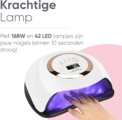 De Sera UV Lamp Gelnagels 168W - LED Lamp Nagels - Gellak Lamp - Nageldroger Met 2.5 Meter Lang Snoer - Wit -Bekende Cosmetica Winkel 1200x1184