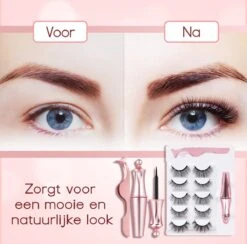 Merkloos La Liva Magnetische Wimpers - Inclusief Eyeliner En Wimper Pincet - 5 Magneetjes - Wimperextentions - Wimperlifting Set - Lash Lift -Bekende Cosmetica Winkel 1200x1184 33