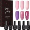 Miss Jules - 6-Delige Gellak Starterspakket - Nagellak - Kleur Paars, Roze & Glitter - Glanzend & Dekkend Resultaat -Bekende Cosmetica Winkel 1200x1188 1