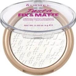 Rimmel London Insta Fix & Matte Make-uppoeder - 01 Clear -Bekende Cosmetica Winkel 1200x1189 9