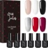 Miss Jules - 6-Delige Gellak Starterspakket - Nagellak - Kleur Rood, Zwart & Glitter - Glanzend & Dekkend Resultaat -Bekende Cosmetica Winkel 1200x1191 3