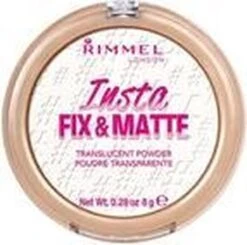 Rimmel London Insta Fix & Matte Make-uppoeder - 01 Clear -Bekende Cosmetica Winkel 1200x1191 7