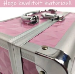 Make Up Koffer Meisjes En Dames Roze - Make Up Organizer Met Spiegel - Cosmetica Koffer - Beautycase Koffer -Bekende Cosmetica Winkel 1200x1193 23