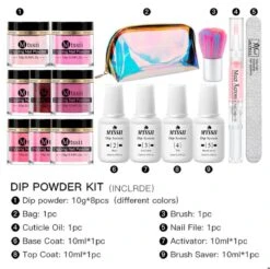 Dipping Powder Starter Kit - 8 Kleuren - Roze - Dip Poeder - Acryl Nagels - Dip Nagels - Meest Complete Starterspakket - Nagel Poeder - MTSSII - -Bekende Cosmetica Winkel 1200x1194 1