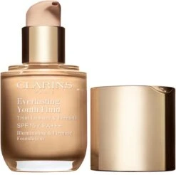 Clarins Everlasting Youth Fluid Illuminating & Firming Foundation - 110 Honey - Foundation - 30 Ml -Bekende Cosmetica Winkel 1200x1195 17