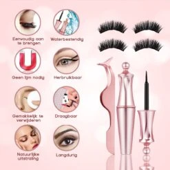 Merkloos La Liva Magnetische Wimpers - Inclusief Eyeliner En Wimper Pincet - 5 Magneetjes - Wimperextentions - Wimperlifting Set - Lash Lift -Bekende Cosmetica Winkel 1200x1195 40