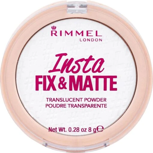 Rimmel London Insta Fix & Matte Make-uppoeder - 01 Clear -Bekende Cosmetica Winkel 1200x1196 15