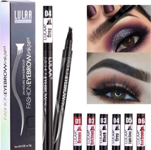 LULAA Microblade Pen - Watervaste Wenkbrauwpen - DONKERBRUIN - Waterproof Tattoo Pen - Make Up - Microblading - Eyebrow -Bekende Cosmetica Winkel 1200x1196 30