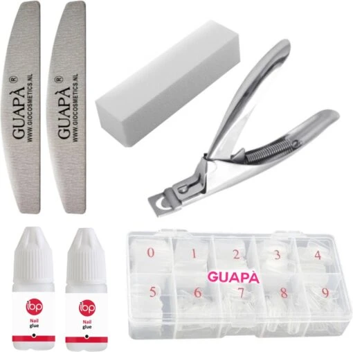 GUAPÀ - Kunstnagel Tips Voordeel Set 500 Stuks - Transparant Tips Met Nagellijm Tipknipper En Nagel Vijlen - Tips Voor Acryl Nagels & Gel Nagels / Hoge Kwaliteit - Professionele Markt -Bekende Cosmetica Winkel 1200x1196 4