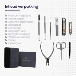 Skeraxo 8-delige Luxe Verschillende Tools - Professioneel Manicure Set & Pedicureset Met Nagelvijl & Nageltang – Behandeling Nagels En Huid -Bekende Cosmetica Winkel 1200x1197 12