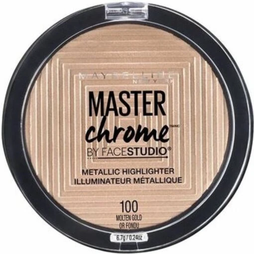 Maybelline Master Chrome Highlighter - 100 Molten Gold -Bekende Cosmetica Winkel 1200x1197 34