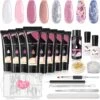 Merkloos Nagels Set - 8 Kleuren - Nagels Starter Set - Met Toplaag, Basislaag, Slipoplossing, Nagelverlengingsgel, Gel Builder - Voor DIY Voor Beginners - Beste Cadeau -Bekende Cosmetica Winkel 1200x1197 4