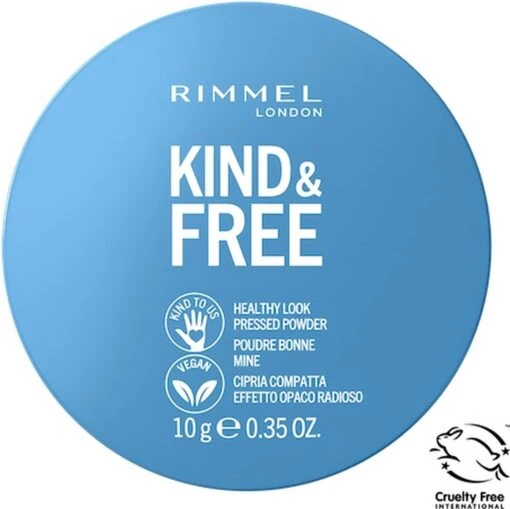 Rimmel London KIND & FREE Vegan Pressed Powder Gezichtspoeder 01 Translucent -Bekende Cosmetica Winkel 1200x1197 40