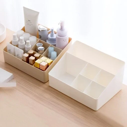 Merkloos Make-Up Organizers - Opbergdoos - Cosmetica - Beige - Sieraden - Nagelak - Make Up Organizer - Make Up Organizers -Bekende Cosmetica Winkel 1200x1197 65