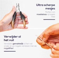 Skeraxo® Professionele Pedicureset Nageltang Kalknagel - Met Nagelvijl & Vuil Verwijderaar - Nagelschaar Voor Harde Teennagels – Nagelknipper Ingegroeide Teennagel - Inclusief Teennagel Correctors -Bekende Cosmetica Winkel 1200x1197 7