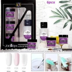 Acrylnagels Set | Nail Art | Liquid MMA Free | Wit, Roze & Transparant -Bekende Cosmetica Winkel 1200x1198 11