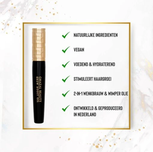 Ghazal Beauty Wenkbrauw- En Wimperserum - Brow En Lash Serum - Natuurlijke Oliën - Hydraterend -Bekende Cosmetica Winkel 1200x1198 86