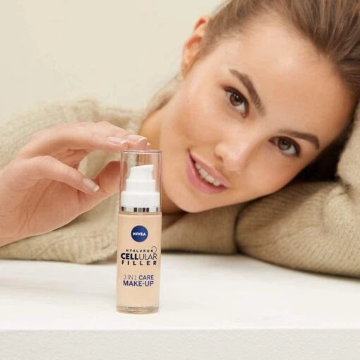 NIVEA Hyaluron Cellular Filler 3-in-1 Verzorgende Make-up #01 Licht (30 Ml), Hydraterende Foundation Met Hyaluron, Gezichtsmake-up -Bekende Cosmetica Winkel 1200x1200 1012