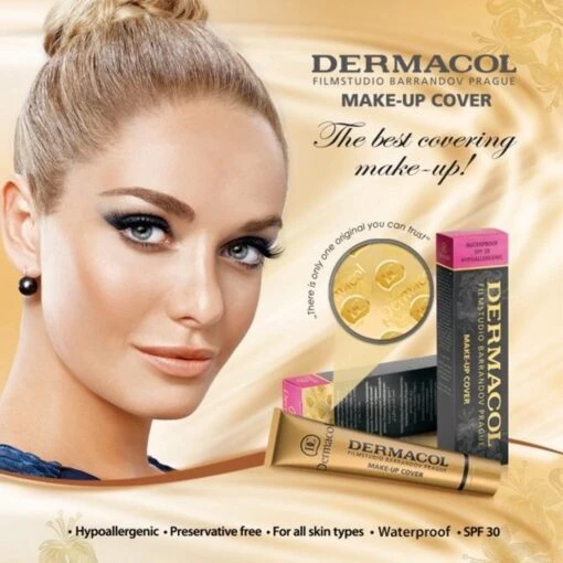 Dermacol Camouflage Make-up Cover Legendary High Covering Make-up - 30 Gram - Vrouw - Waterproof - Tint 223 -Bekende Cosmetica Winkel 1200x1200 1024