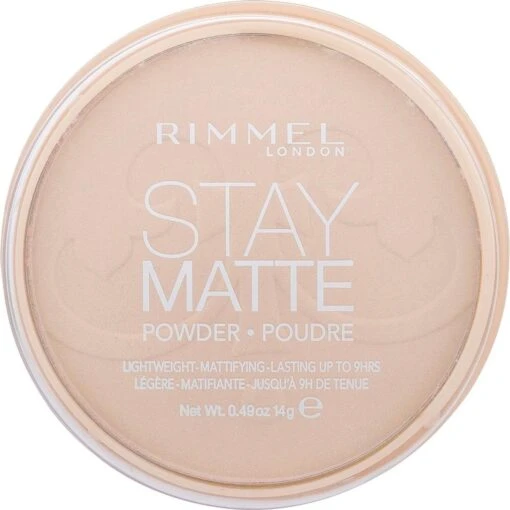 Rimmel London Stay Matte Pressed Powder - 003 Peach Glow -Bekende Cosmetica Winkel 1200x1200 1042