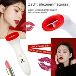 BenjaBeauty Lip Plumper - Lippen - Lipstick - Lippenbalsem - Rood - Wit -Bekende Cosmetica Winkel 1200x1200 1545