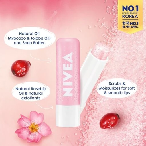 NIVEA Lipscrub & Lipverzorging In 1 Stick 4,8g - Super Zachte Lippen Met Wilde Roos En Vitamine E -Bekende Cosmetica Winkel 1200x1200 1559