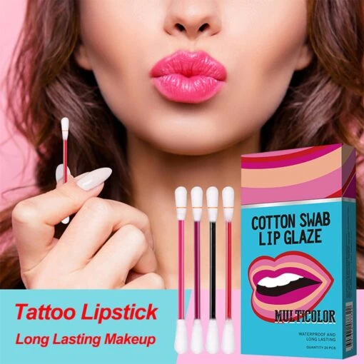 Tattoo Lippenstift Multi-color | Lippenstift Wattenstaafje 20 Stuks | Duurzame Long Lasting Waterdichte Vloeibare Non-stick Tattoo Lipstick | Lip Stain -Bekende Cosmetica Winkel 1200x1200 1586