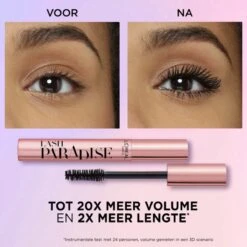 Klein L’Oréal Paris - Lash Paradise Mascara - 01 Black - Zwarte Volume Mascara - 4.9 Ml Klein -Bekende Cosmetica Winkel 1200x1200 1717