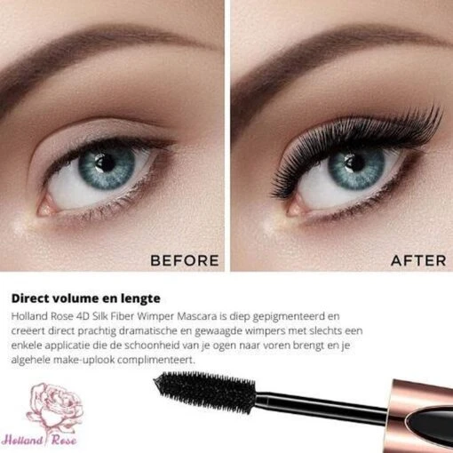 4D Fiber Waterproof Mascara - Zwart - Lange En Volle Wimpers -Bekende Cosmetica Winkel 1200x1200 1769