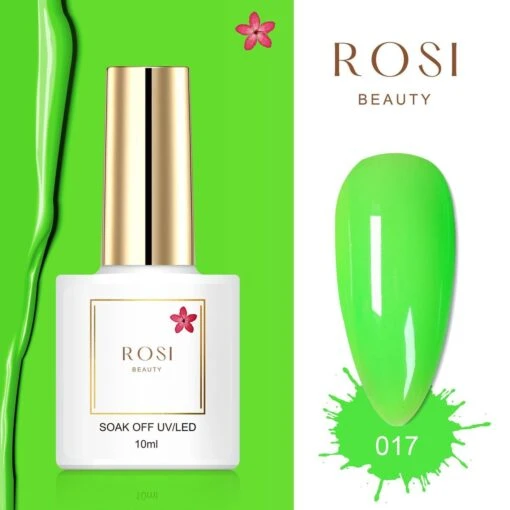 ROSI Beauty Gelpolish - Gel Nagellak - Gellak - 10 ML - UV & LED - Groen 017 Neon Green -Bekende Cosmetica Winkel 1200x1200 19