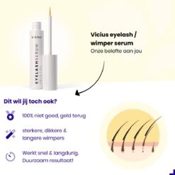 Wimperserum Van Vicius - Eyelash Serum Voor Wimper Groei - Vollere En Langere Wimpers - 5ML -Bekende Cosmetica Winkel 1200x1200 2090