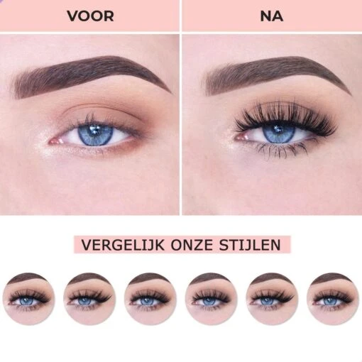 Hoge Korting - VERLUXX© - 'Quality Over Quantity' - 3D Magnetische Wimpers Incl. 1+1 GRATIS Geïoniseerde Waterproof Eyeliner & Pincet, Fake Lashes, Nepwimpers, Magnetic Lashes, Herbruikbare Realistic Wimpers -Bekende Cosmetica Winkel 1200x1200 2104