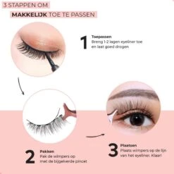 Hoge Korting - VERLUXX© - 'Quality Over Quantity' - 3D Magnetische Wimpers Incl. 1+1 GRATIS Geïoniseerde Waterproof Eyeliner & Pincet, Fake Lashes, Nepwimpers, Magnetic Lashes, Herbruikbare Realistic Wimpers -Bekende Cosmetica Winkel 1200x1200 2108