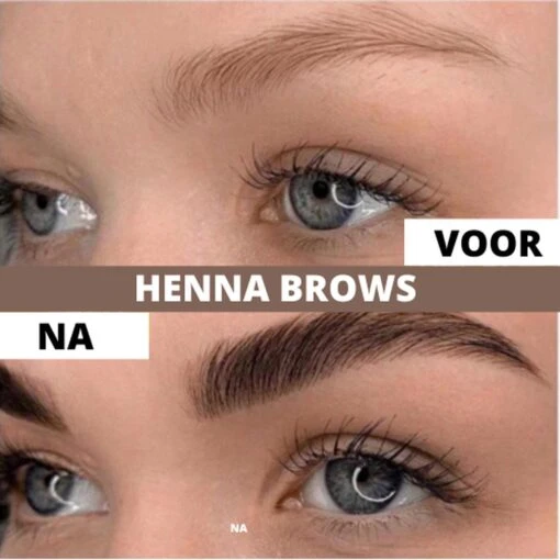 2 In 1 - Henna Wenkbrauwverf En Wimperverf - Bruin - Henna Brows - DIY Henna Brows Kit - Starterspakket -Bekende Cosmetica Winkel 1200x1200 2180