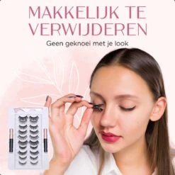 Magnetische Wimpers Met Eyeliner Set - Magnetic Lashes - Magneet - 10 Sets Nepwimpers Met 2 Eyeliners En 1 Applicator - Zwart -Bekende Cosmetica Winkel 1200x1200 2226