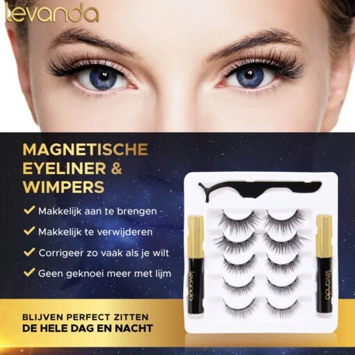 Nep Wimpers Met Magnetische Eyeliner Zwart - Wimperextensions Magnetic Lashes - Valse Wimpers Magneet Potlood En Applicator -Bekende Cosmetica Winkel 1200x1200 2236