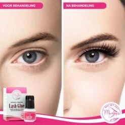 MURLEY'S Wimperlijm- Wimperextensions Lijm - Lash Glue - Zwart - Eenmalig Aanbrengen Voor Wekenlang Plezier - Perfecte Wimpers -Bekende Cosmetica Winkel 1200x1200 2256