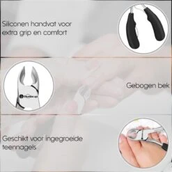 Thumbs Up 7-Delige Nagel Set - Ingegroeide Teennagel - Nageltang - Teennagelknipper - Nagelknipper Set - Zwart -Bekende Cosmetica Winkel 1200x1200 25