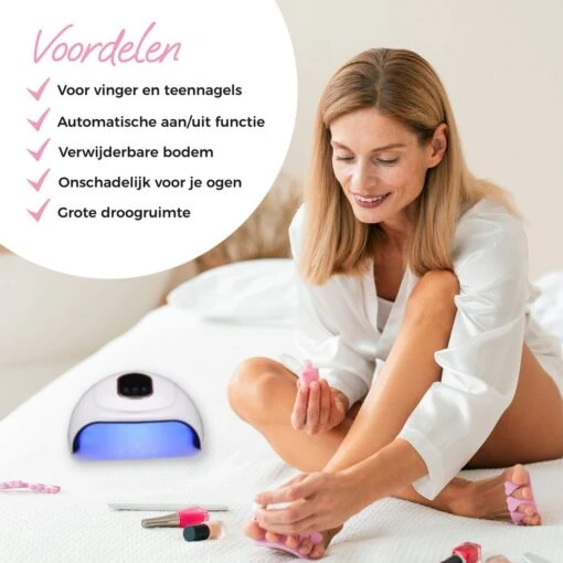 Price2buy UV Lamp Gelnagels + Extra's - Nagellamp - Set Met Nageldroger - Gellak Lamp - Draagbaar -Bekende Cosmetica Winkel 1200x1200 251