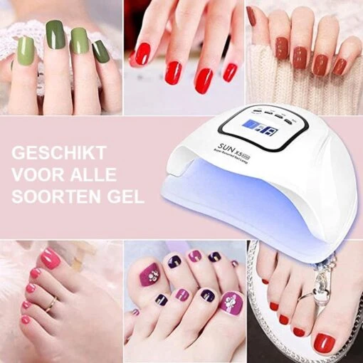 Merkloos Krachtige - 150 Watt UV LED Lamp Nagels - 45 Leds Nagellamp - Wit -Bekende Cosmetica Winkel 1200x1200 261