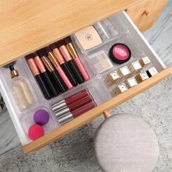 Waal® Lade Organizer (set Van 13 Bakjes) - Lade Verdeler - Keuken - Kantoor - Make-up - Bureau - Transparant -Bekende Cosmetica Winkel 1200x1200 2633