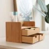 Merkloos Decopatent® Luxe Make-up Organizer Met 3 Lades - Cosmetica Organizer Make Up Met Schuiflade Bamboe Hout - Cosmeticahouder - Toren -Bekende Cosmetica Winkel 1200x1200 2652