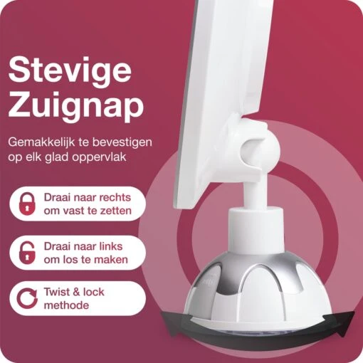 Innovision Make Up Spiegel Met Verlichting En Zuignap - 360° Verstelbaar - 10x Vergroot -Bekende Cosmetica Winkel 1200x1200 2683