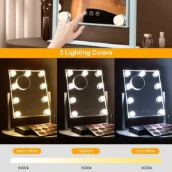 Bright Beauty Vanity Make Up Spiegel Met Verlichting - Zwart - Dimbaar Met Drie Lichtstanden -Bekende Cosmetica Winkel 1200x1200 2715